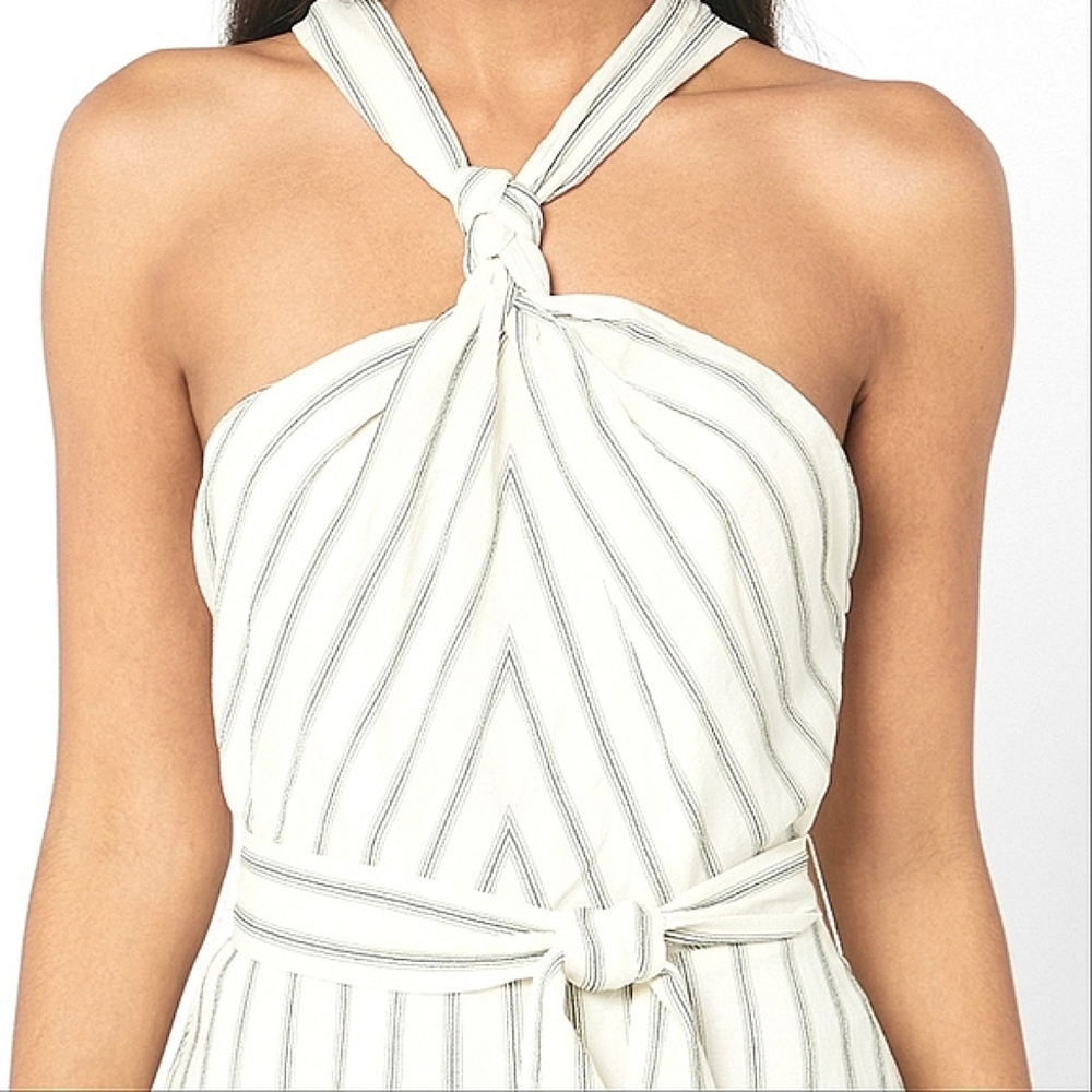 *1 Left!* NWT REISS | Bea Striped Midi Dress - Picture 8 of 10